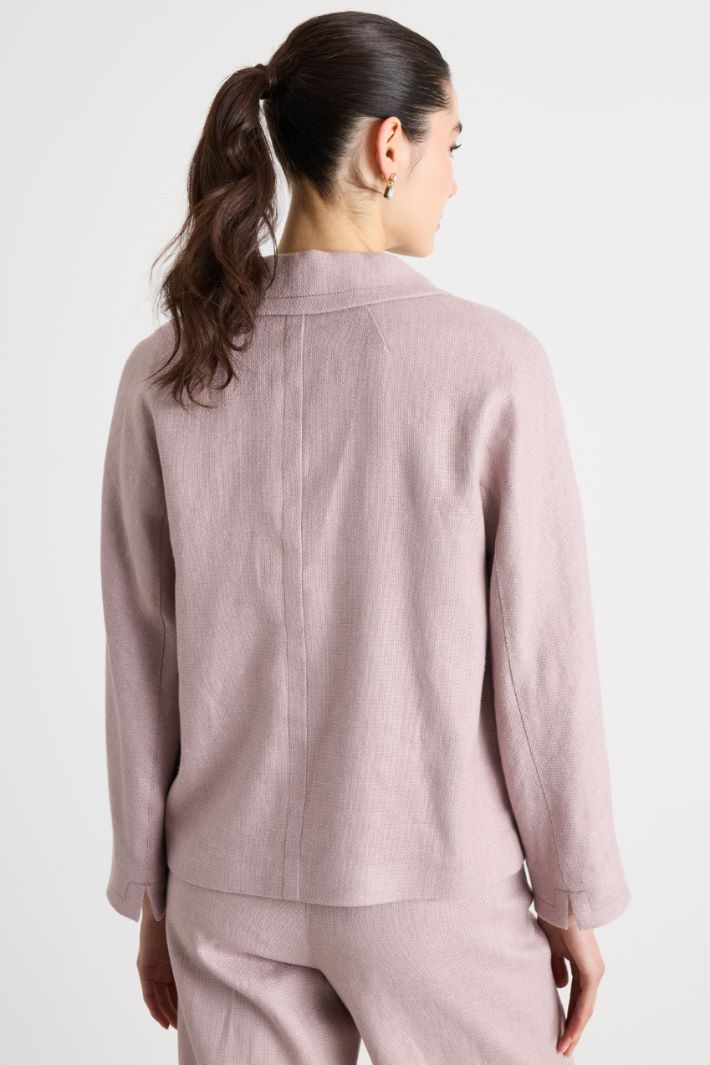 Giacca boxy in stuoia Intrend - 4