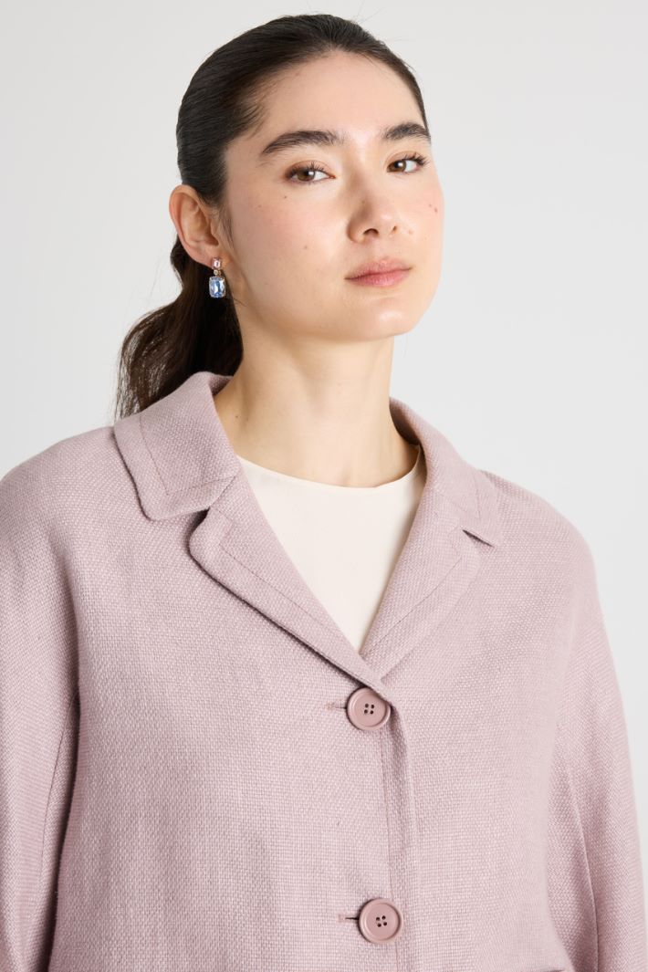 Giacca boxy in stuoia Intrend - 3