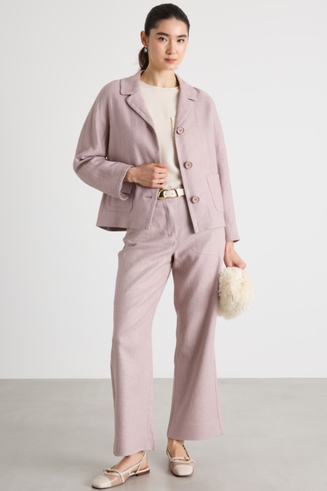 Boxy Basketweave Jacket Intrend