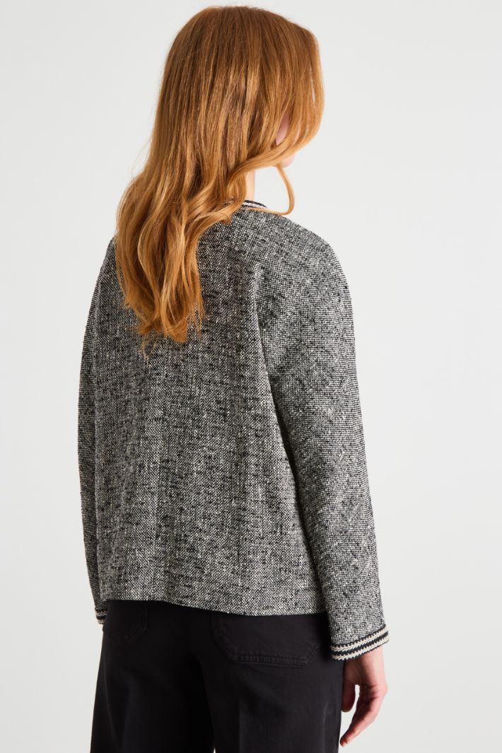 Giacca in stuoia con passamaneria bicolor Intrend - 4