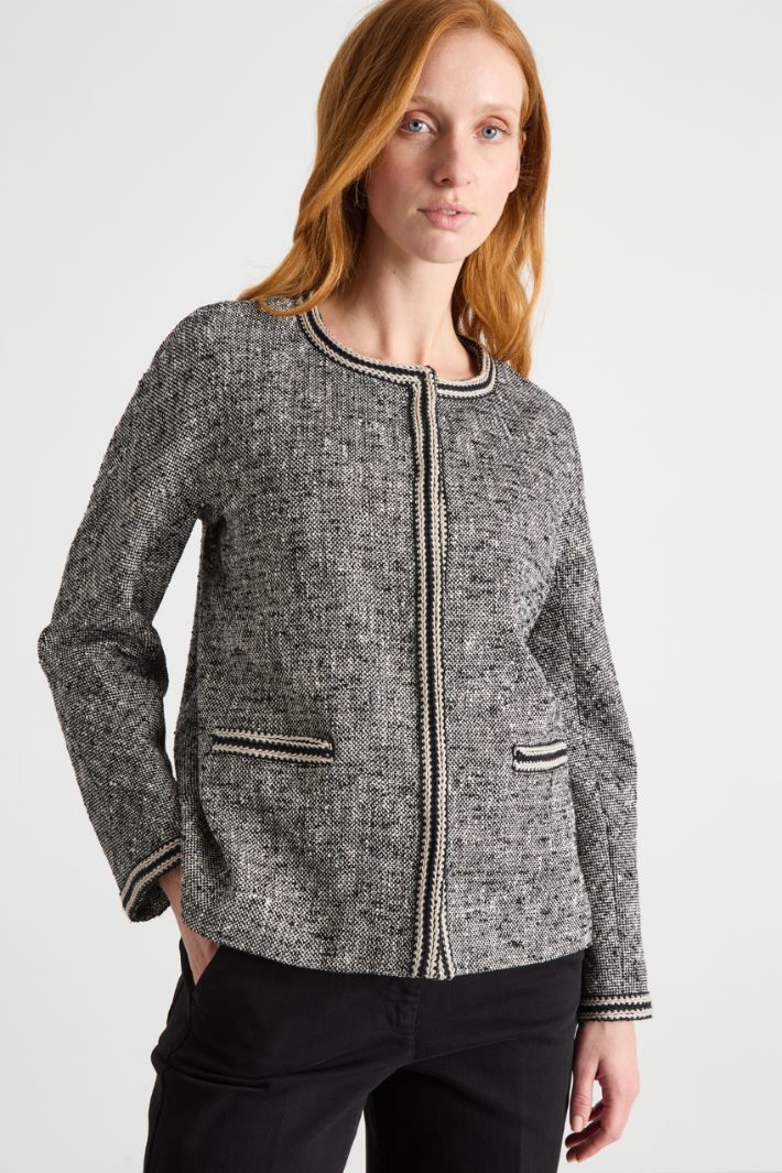 Giacca in stuoia con passamaneria bicolor Intrend - 2