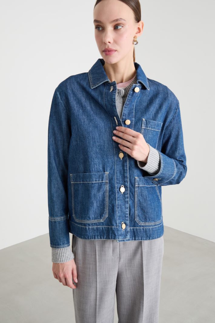 Straight-Fit Denim Jacket Intrend - 2