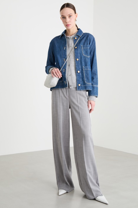 Straight-Fit Denim Jacket Intrend