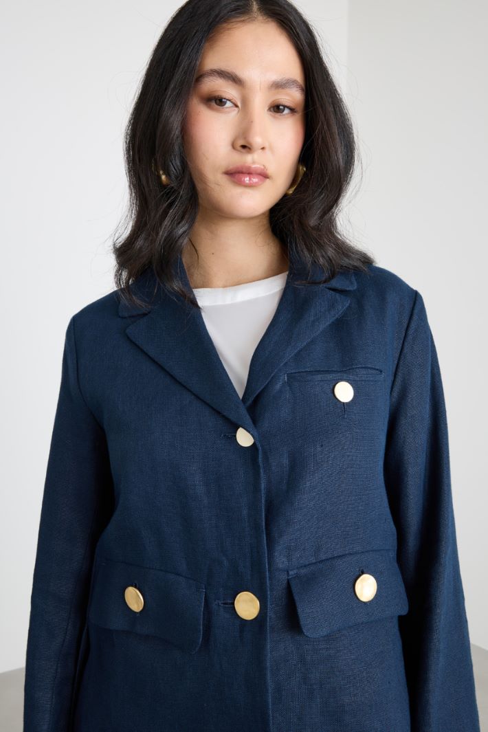 Giacca monopetto in tela pesante  Intrend - 3