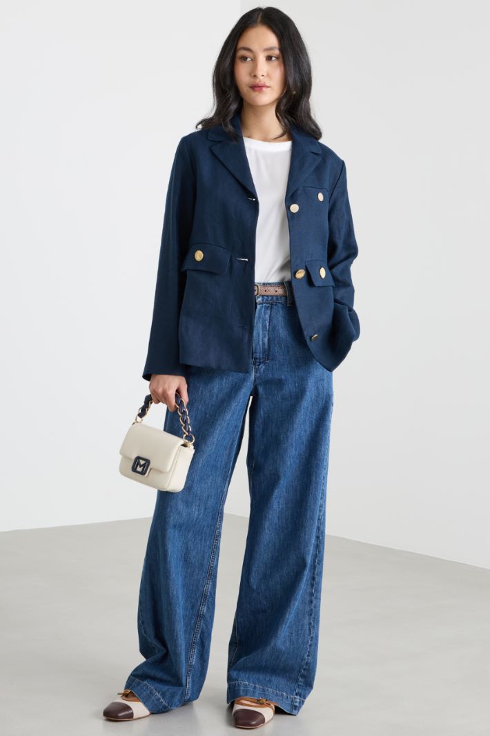 Giacca monopetto in tela pesante  Intrend