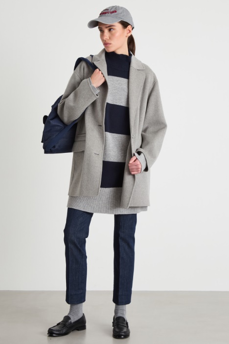 Giacca lunga in drap Intrend