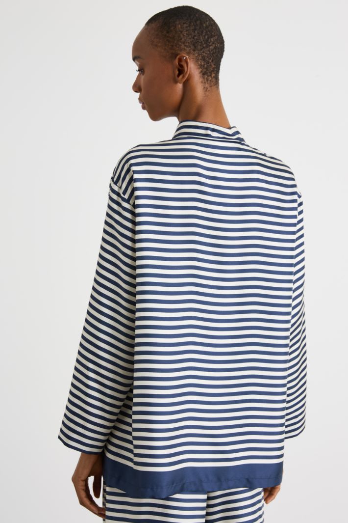 Printed twill shirt Intrend - 4