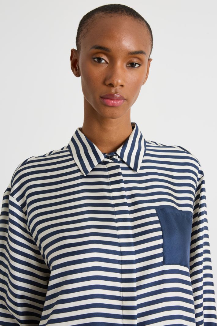 Printed twill shirt Intrend - 3