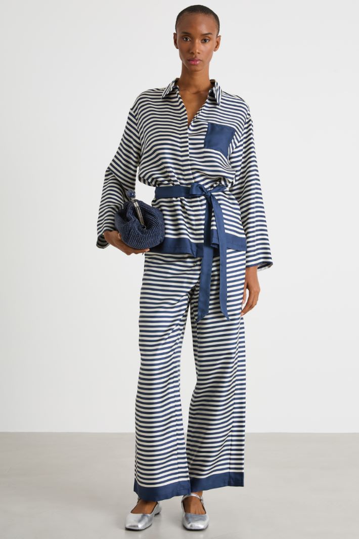 Printed twill shirt Intrend