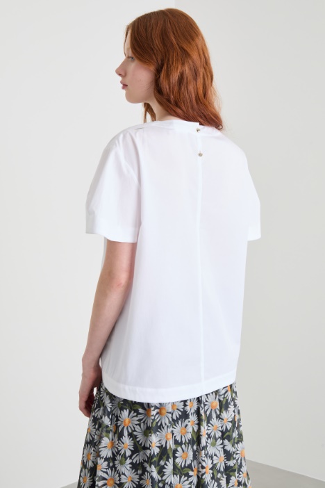 Blusa svasata in popeline