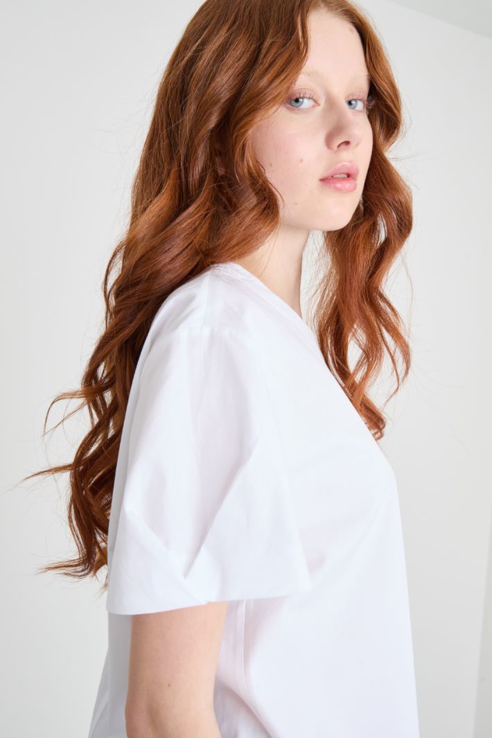 A-line poplin blouse Intrend - 3