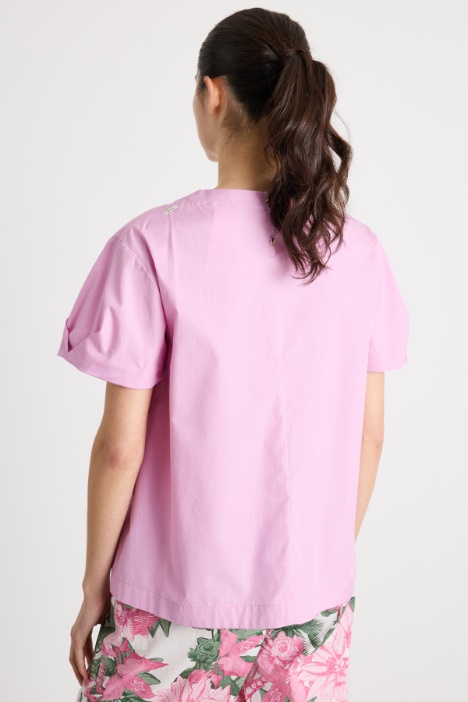 Blusa svasata in popeline