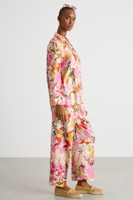 Printed silk twill shirt Intrend