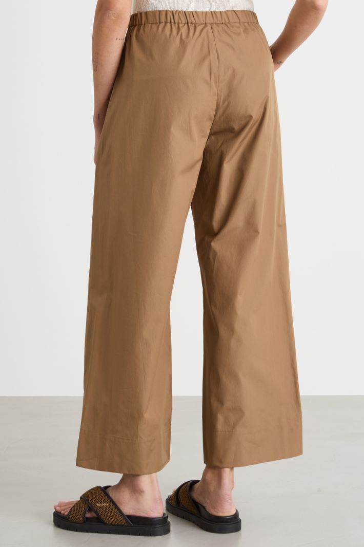 Drawstring poplin trousers Intrend - 4