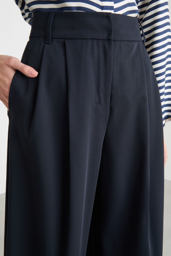 Cropped wide-leg trousers Intrend - 3