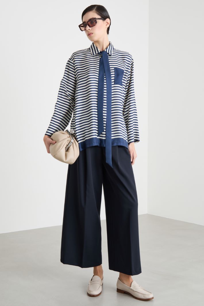 Cropped wide-leg trousers Intrend