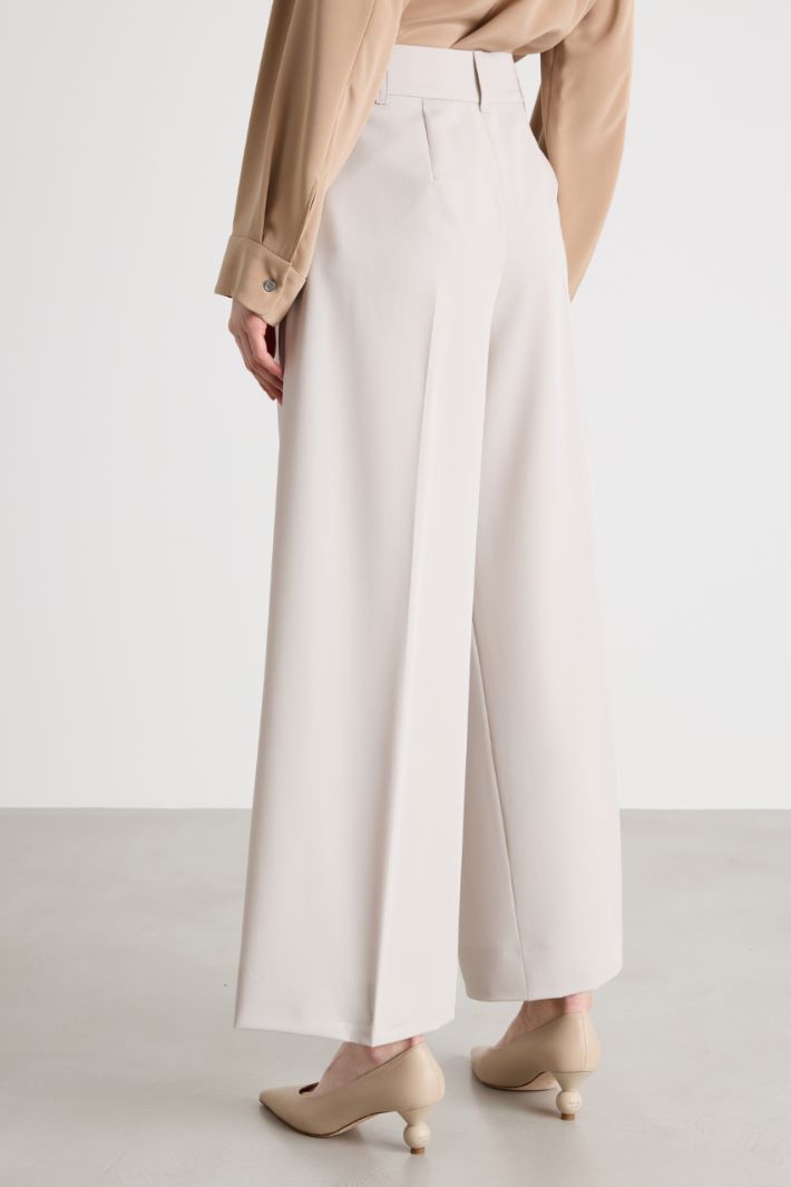 Cropped wide-leg trousers Intrend - 4