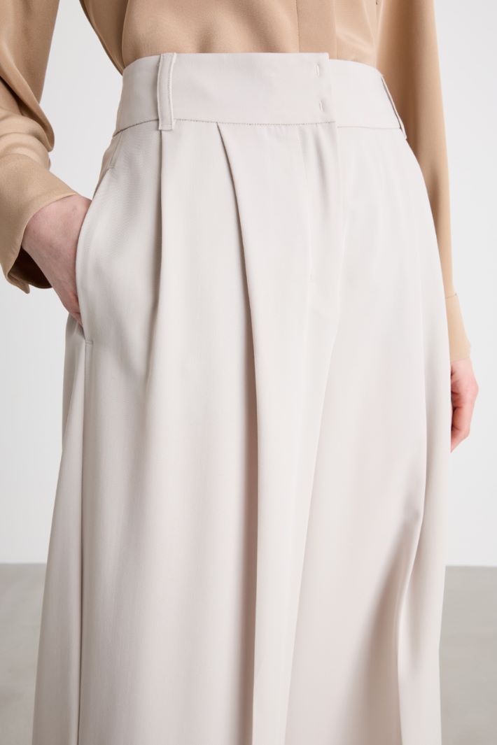 Cropped wide-leg trousers Intrend - 3