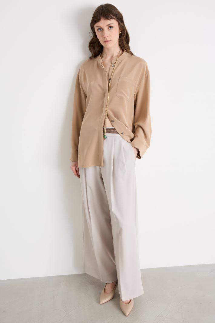Cropped wide-leg trousers Intrend