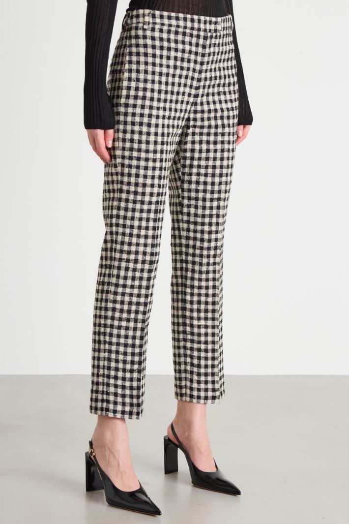 Gingham Trousers Intrend - 2