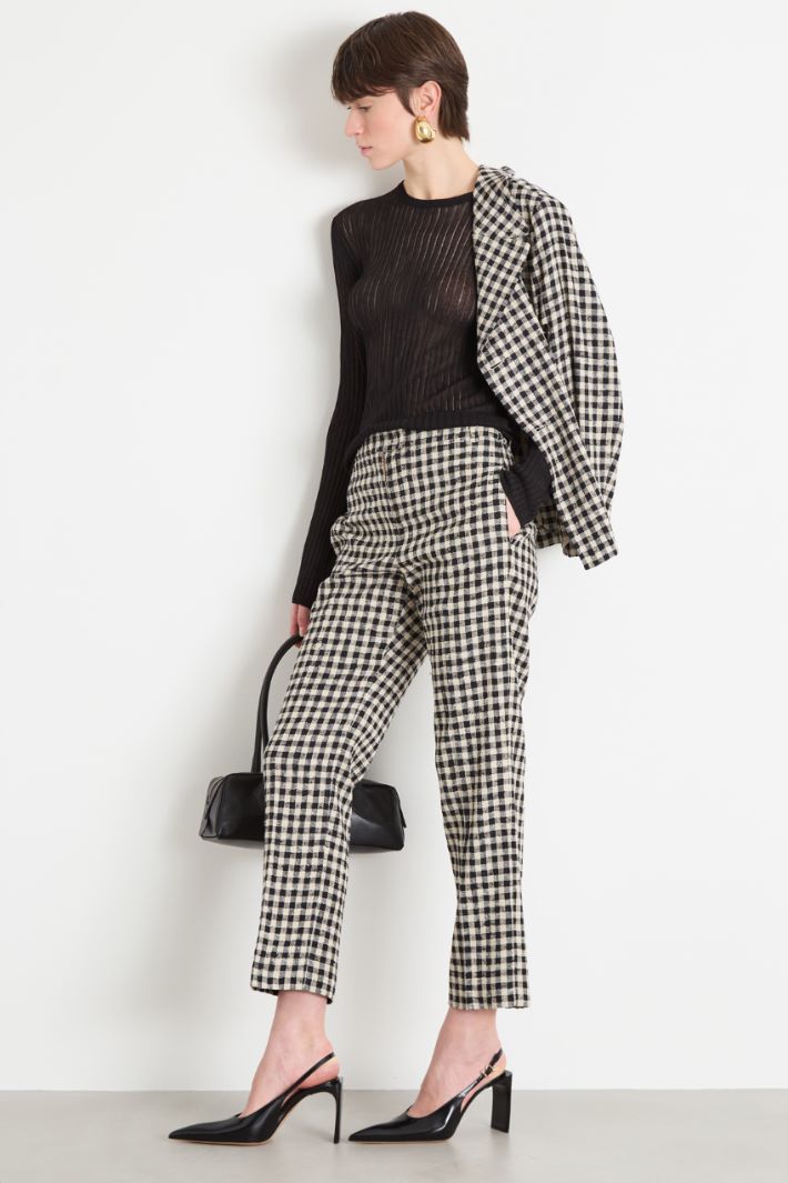 Gingham Trousers Intrend