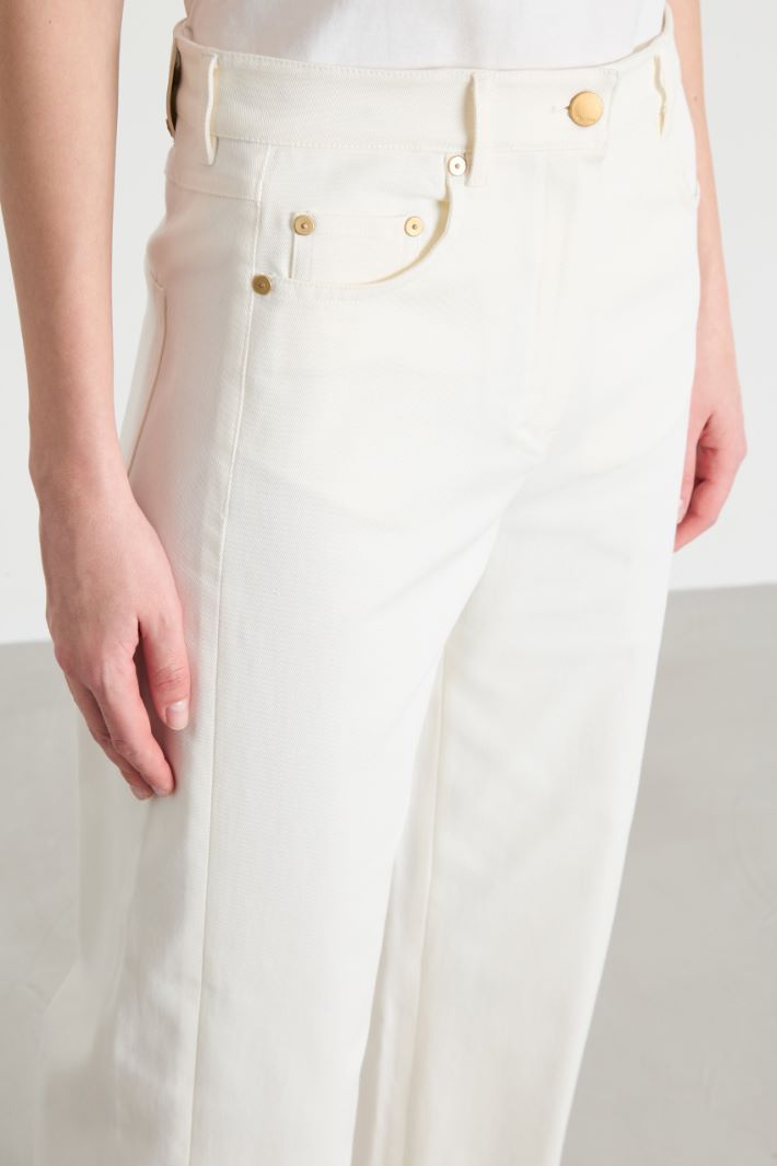 Straight-fit bull denim trousers Intrend - 3