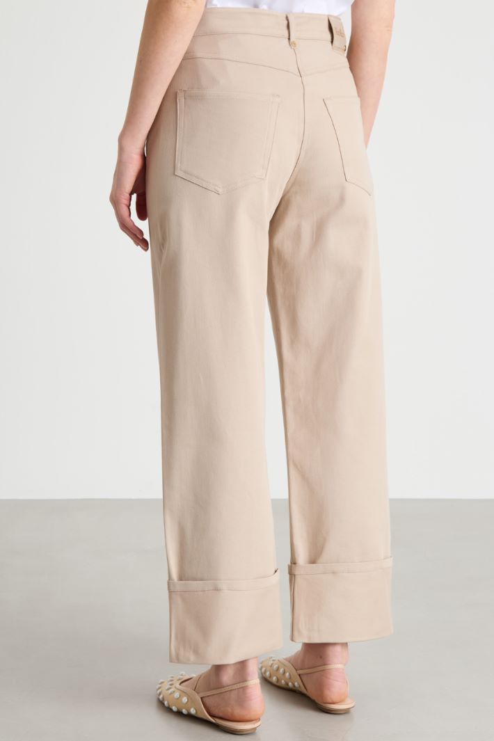 Straight-fit bull denim trousers Intrend - 4