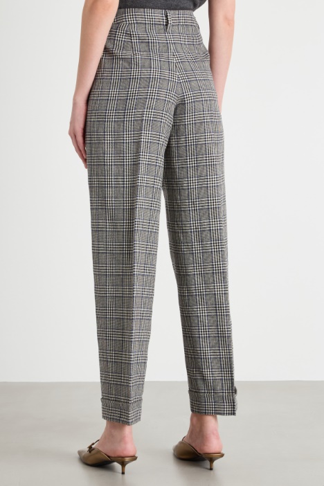 Pantalón con estampado Príncipe de Gales