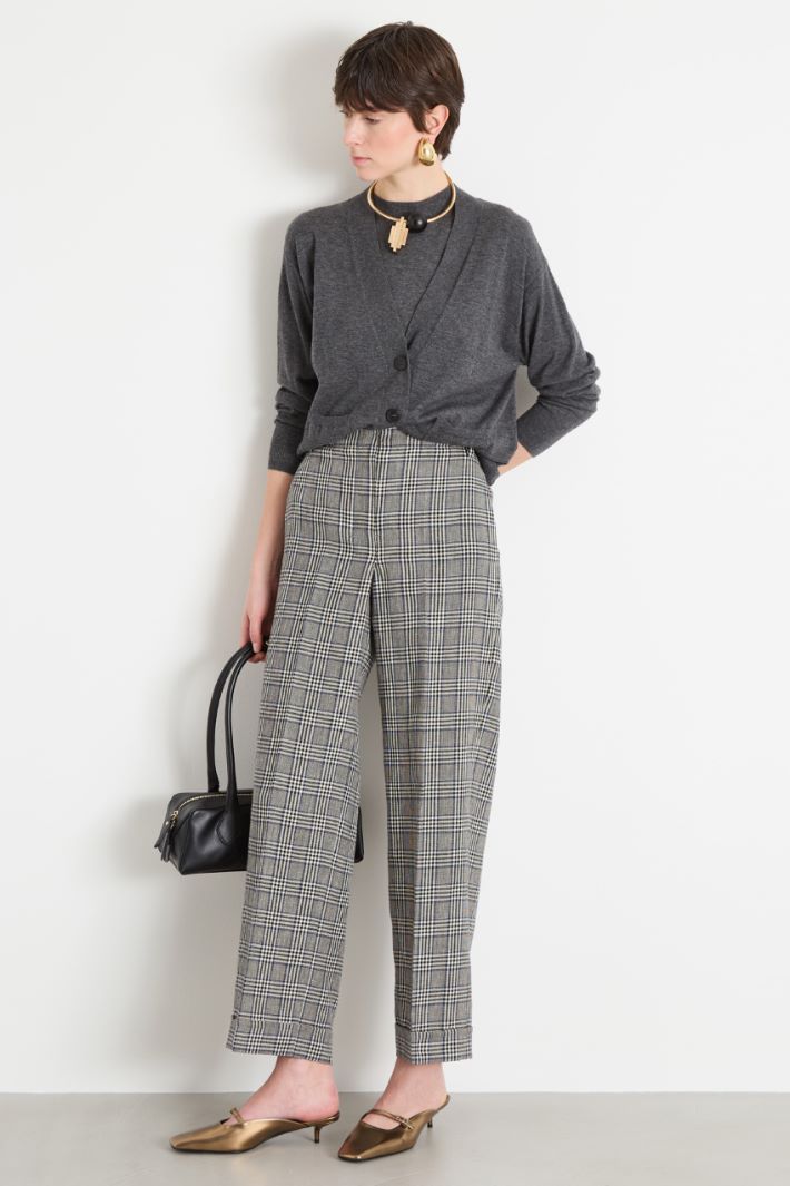 Pantalone con motivo Principe di Galles Intrend