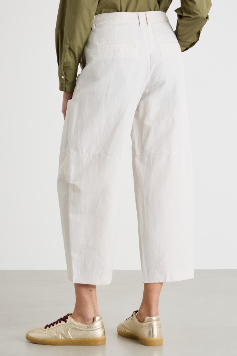 Pantalone baggy in tela