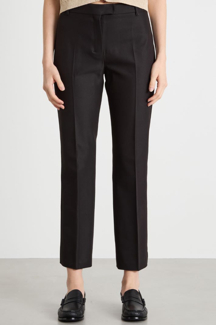 Straight-leg cropped trousers Intrend - 2