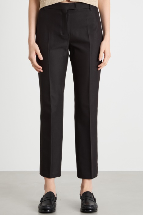 Pantalone dritto cropped