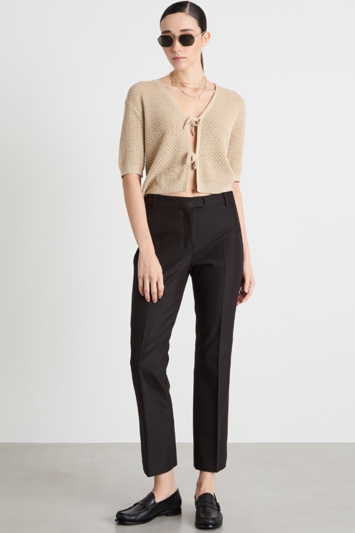 Straight-leg cropped trousers Intrend