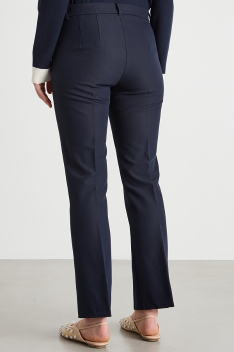 Pantalone dritto cropped