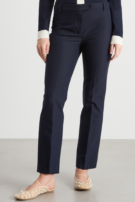 Pantalone dritto cropped