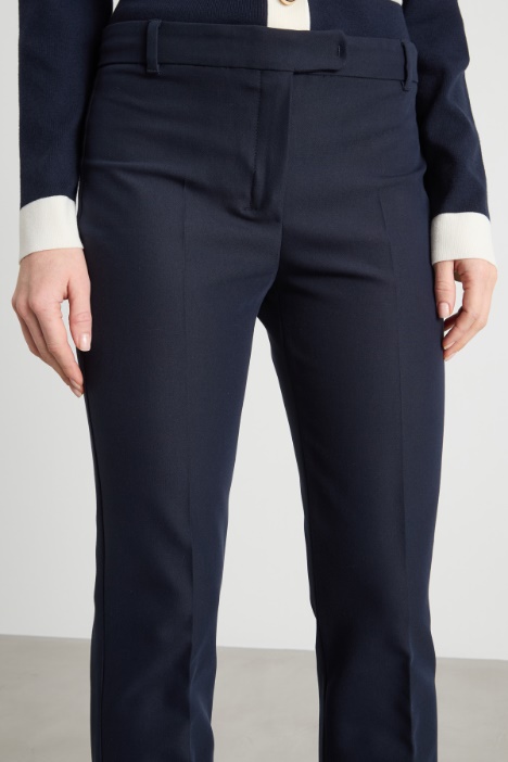 Pantalone dritto cropped