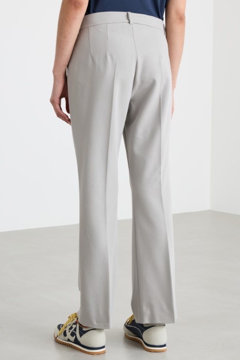 Pantalone dritto cropped