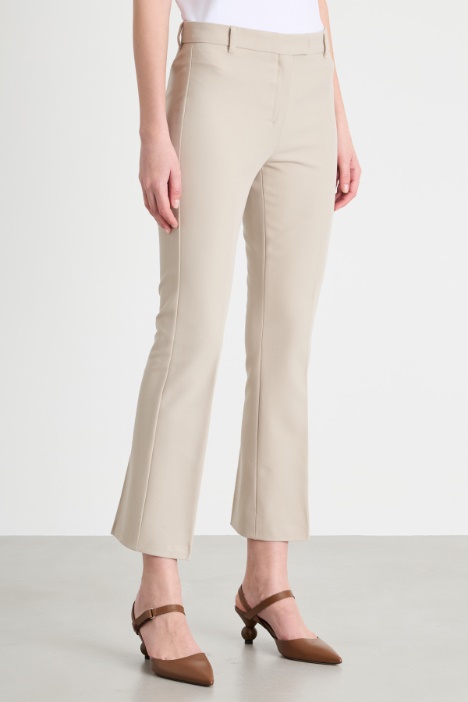 Pantalone dritto cropped