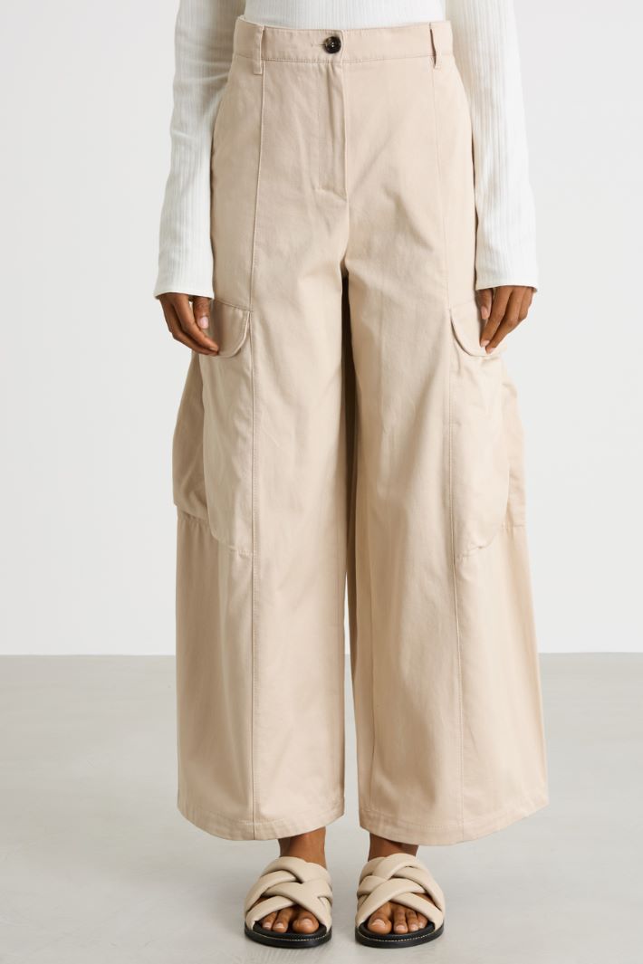 Gabardine cargo trousers Intrend - 2