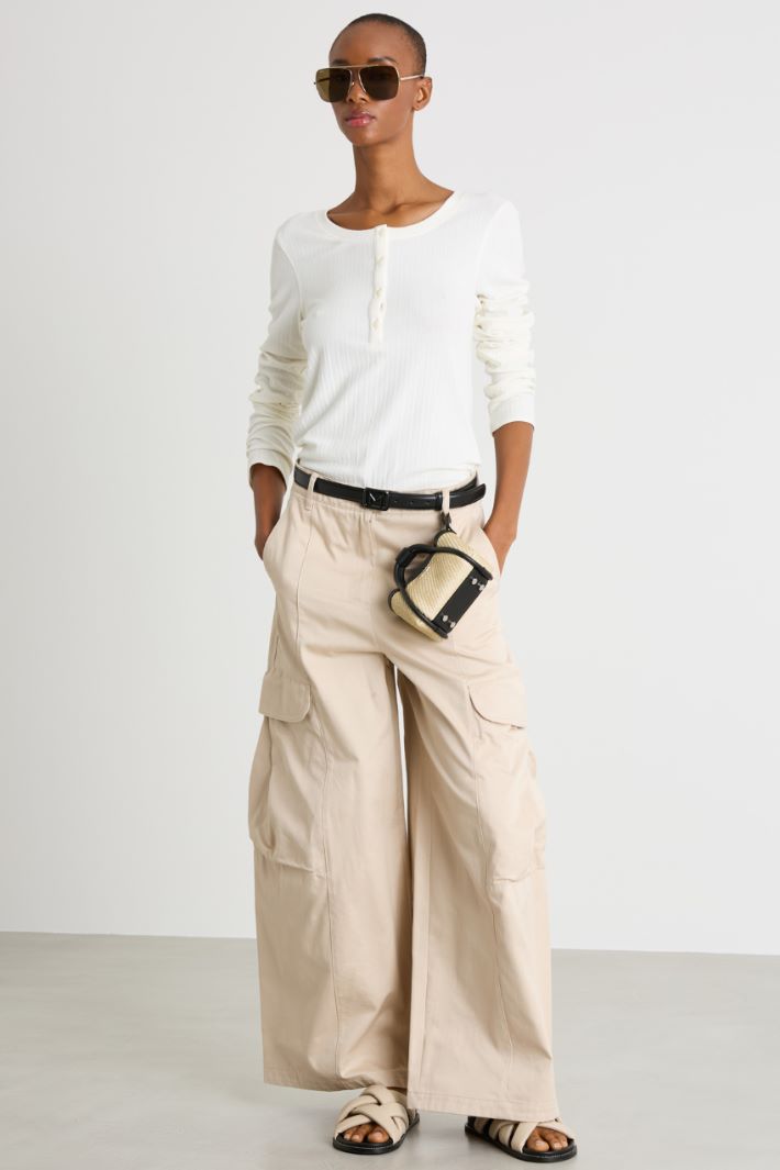 Gabardine cargo trousers Intrend