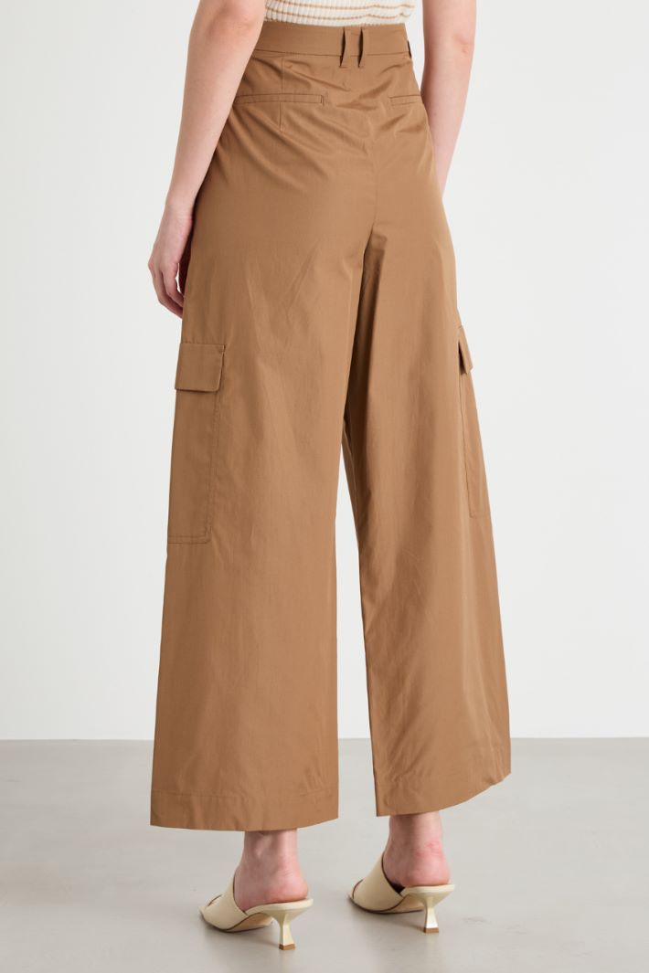 Pantalone cargo in popeline Intrend - 4
