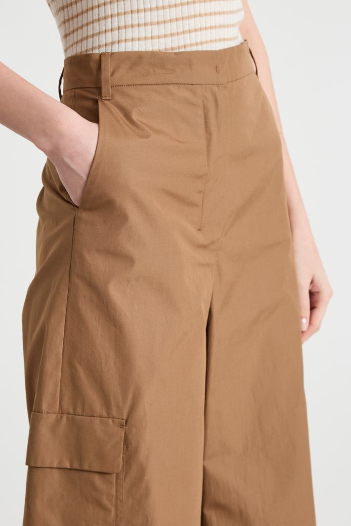 Pantalone cargo in popeline Intrend - 3