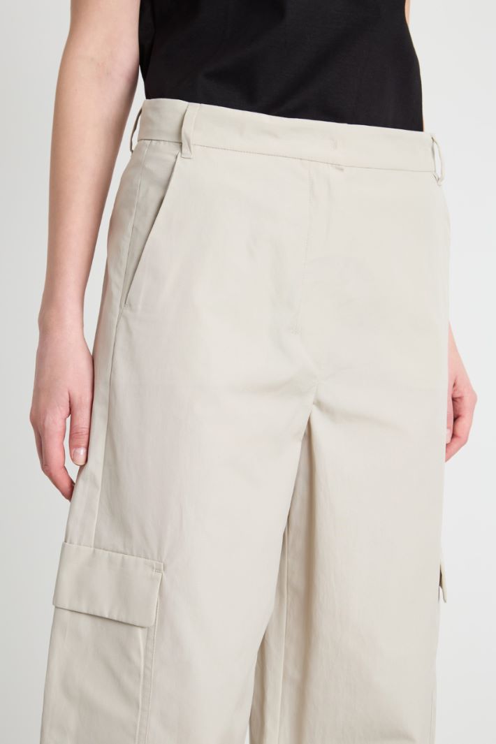 Pantalone cargo in popeline Intrend - 3