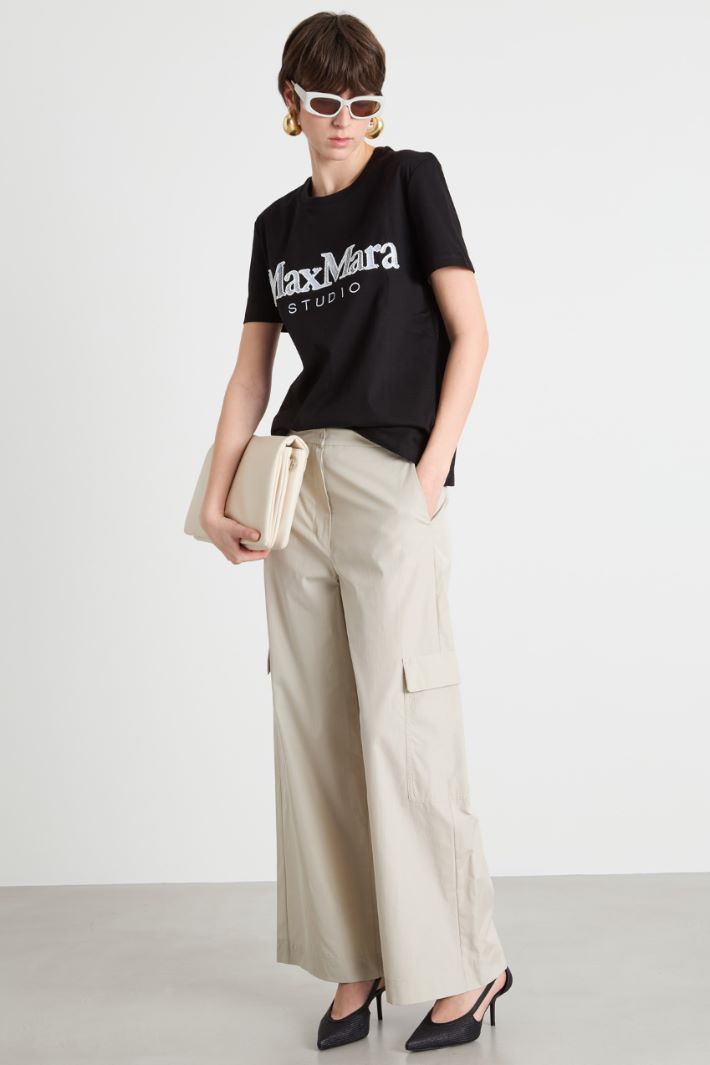 Pantalone cargo in popeline Intrend