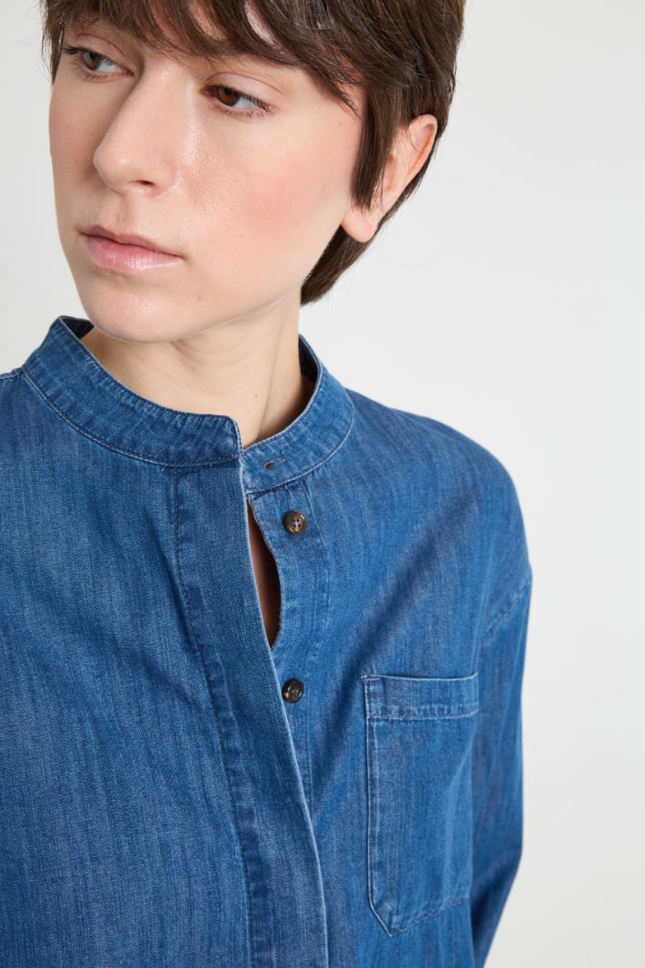 Camisa con cuello mao Intrend - 3