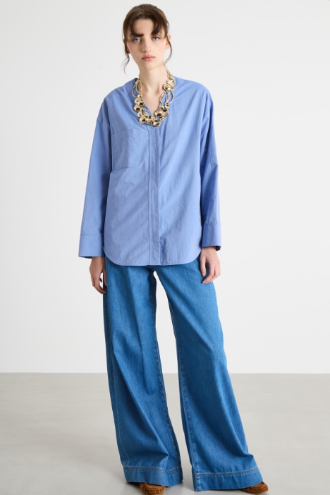 Canvas V-neck Tunic Intrend