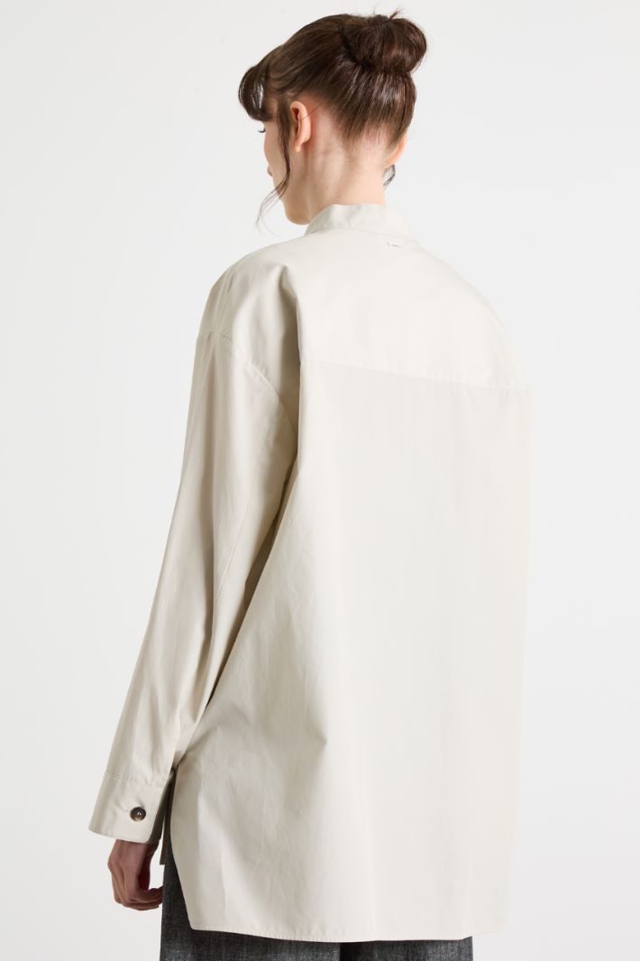 Casacca oversize alla coreana in popeline Intrend - 4