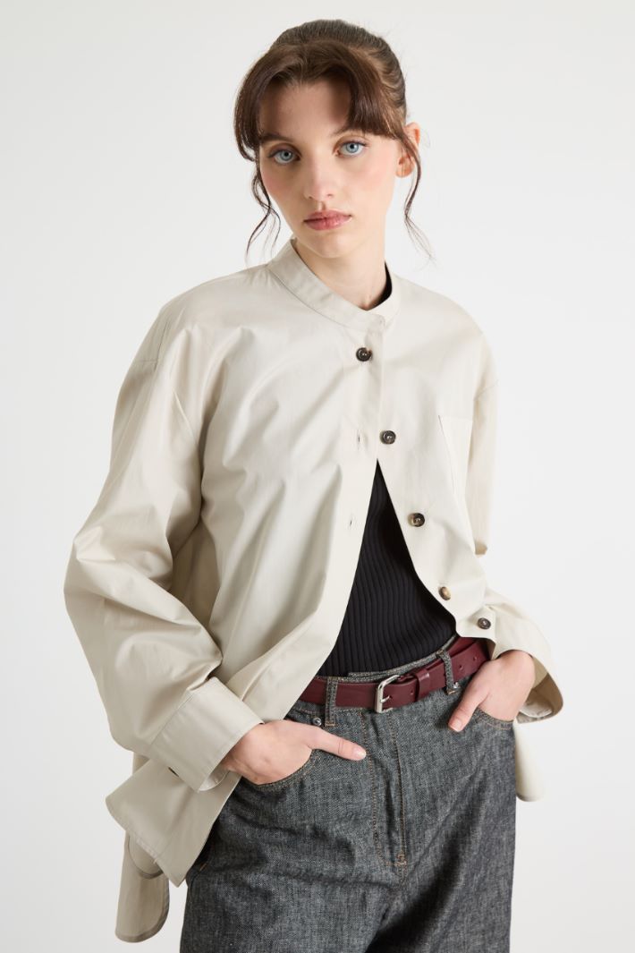 Casacca oversize alla coreana in popeline Intrend - 2