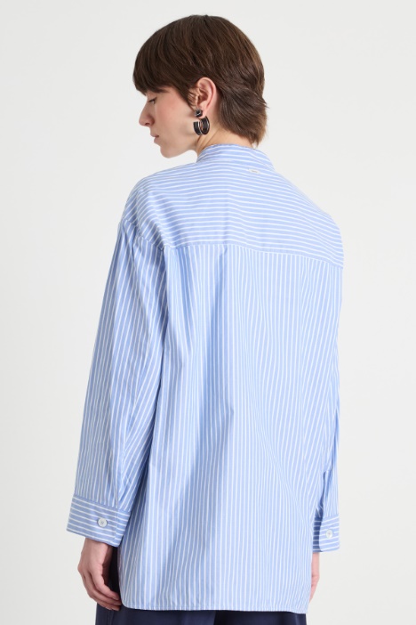 Camisa de Oxford con cuello mao
