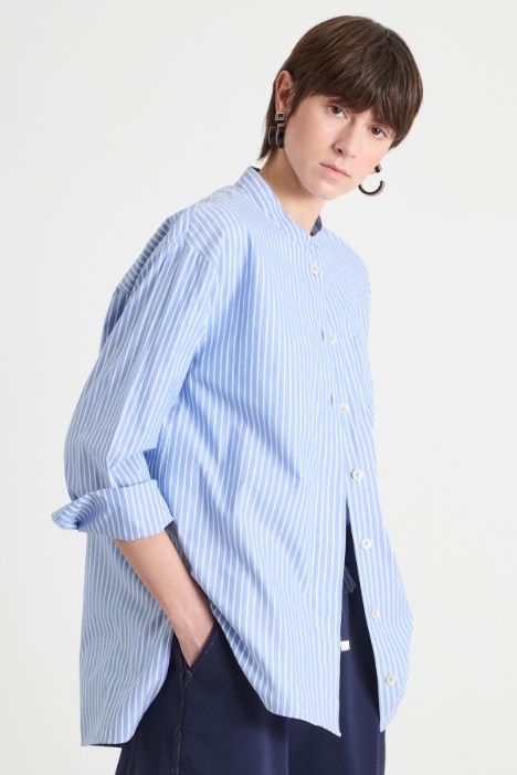 Mandarin collar Oxford shirt Intrend
